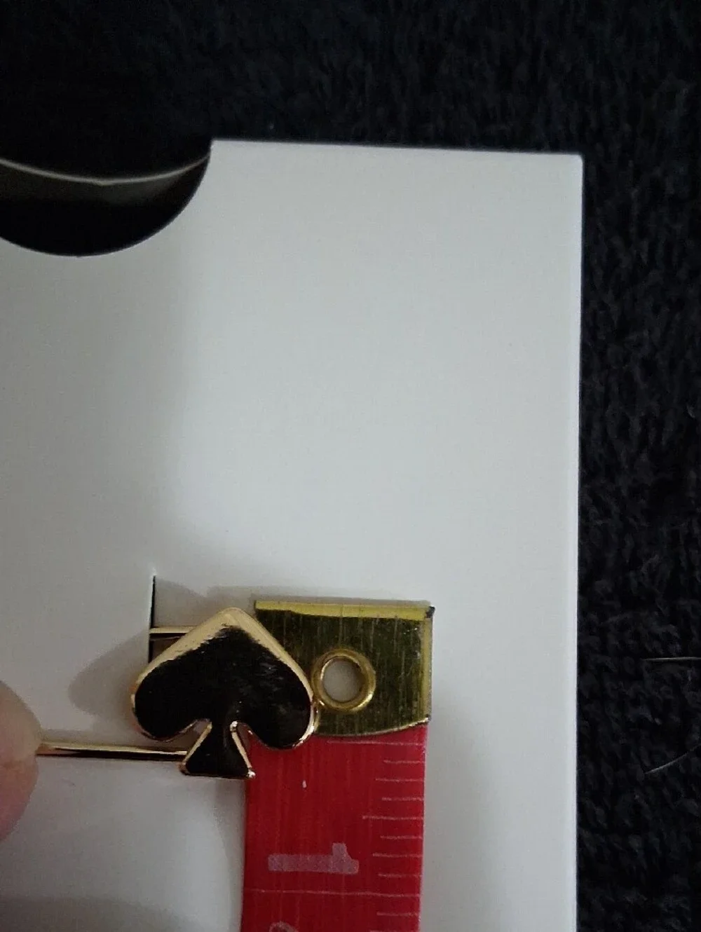 kate spade New York Target Gold Finish Spade Safety-Pin Brooch